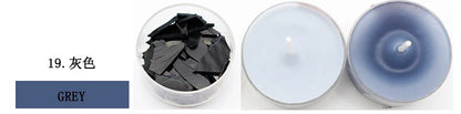 34-color candle dye diy scented candle making pigment flake soy wax pigment color block soy candle making kit diy supplies