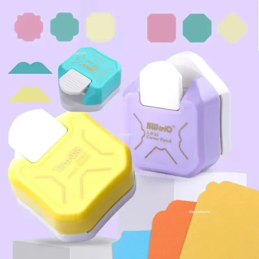 3 Way Corner Rounder Punch, 4mm, 7mm, 10mm 3 in 1 Corner Cutter for Card Making, Laminate, Cardstock, Scrapbooking