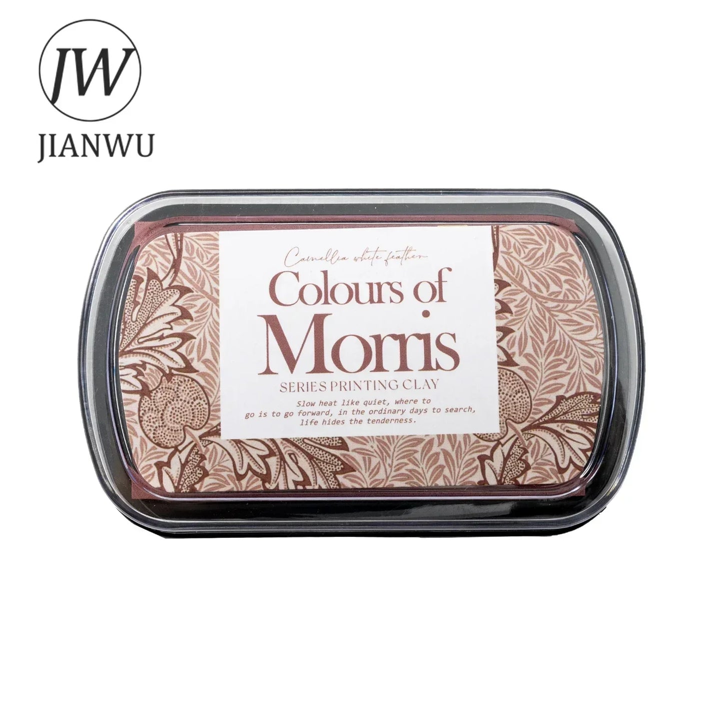 JIANWU Colours of Morris Series Silicone Stamp Material Concave Color Ink Pad Creative DIY Journal Student Supplies Stationery