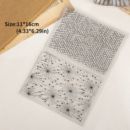 JIANWU Vintage Wave Lace Pattern Landscape Material Collage Silicone Stamp Creative DIY Journal Student Supplies Stationery