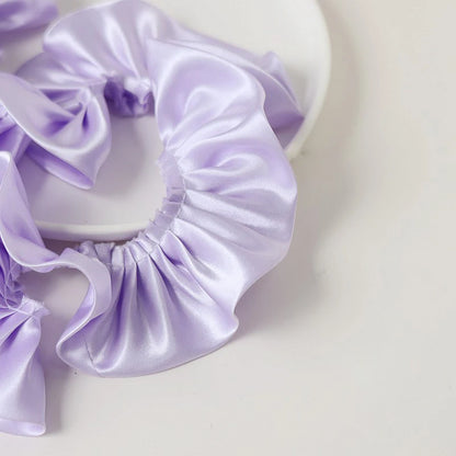 1Yard Glitter Satin Pleated Lace Fabirc Embroidered Ribbon Ruffle Trim Dolls Collar DIY 6cm WideSewing Decor