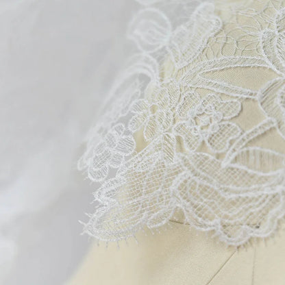 1Yard Hollow Embroidery Lace Trim, Wedding Dress Lace Fabric Decoration Accessories Eyelash Dress Lace 28CM Wide
