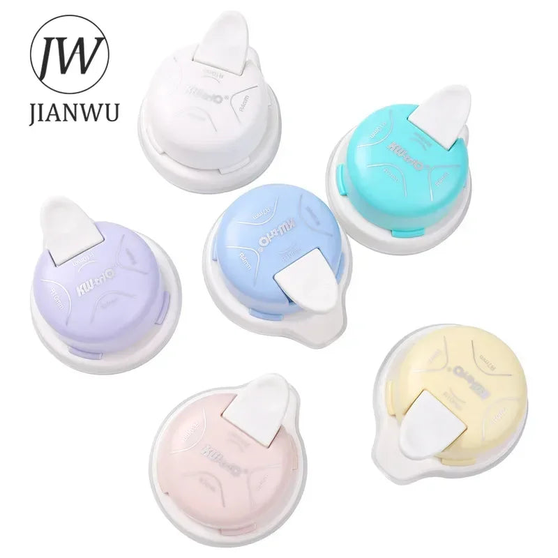 JIANWU Multifunctional Four-in-one Corner Rounder Material Collage Cutting Tool Creative DIY Journal Student Supplies Stationery