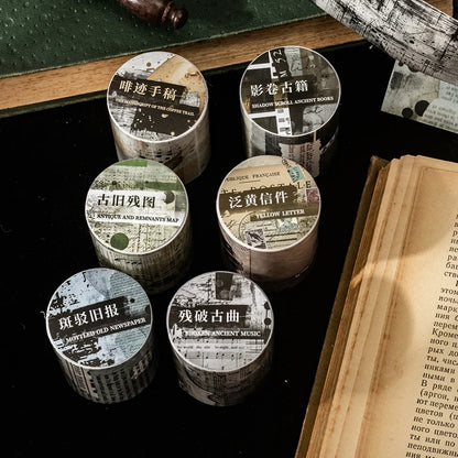 JIANQI 50mm*2m PET Tapes Mottled and blurred DIY Scrapbook Decor Photo Album Collage Junk Journal Materials Aesthetics Stickers