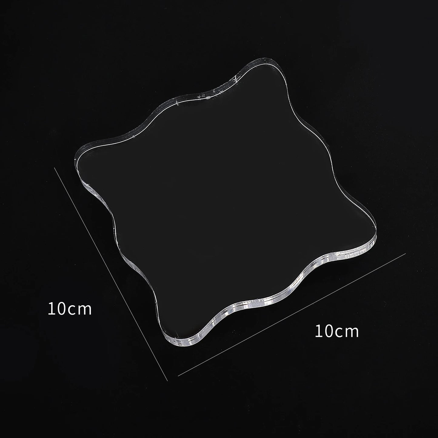1pc Crystal acrylic stamp Transparent seal  creat Friend gift accessories  High quality plexiglass school Supplies  DIY