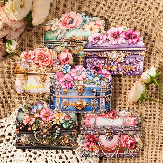 Vintage Antique items stickers 40 Sheets Adhesive Diy Sticker Decorative Diary Album material hand made Scrapbooking Supplies ﻿