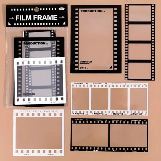 15 pcs vintage photos film frame PET sticker packaging DIY diary garbage diary decorative labels stickers album scrapbook
