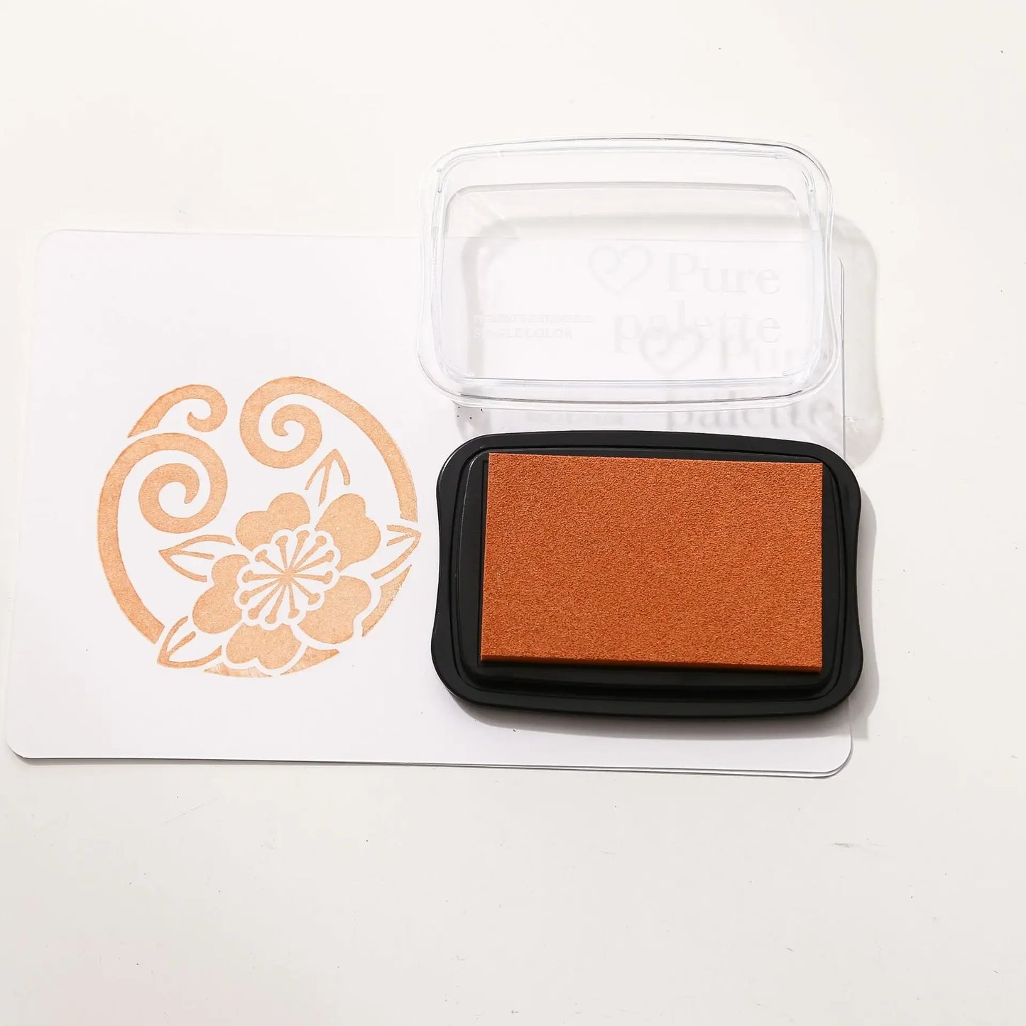 JIANWU 20 Colors Big Ink Pad Oil Planner Silicone Stamp Material Concave Waist Color Ink Pad Creative DIY Journal Stationery