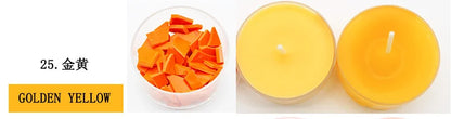 34-color candle dye diy scented candle making pigment flake soy wax pigment color block soy candle making kit diy supplies