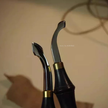 Leather Product Shaping Trimming Edge Pressing Line and Groove Expanding Tool DIY Leather Craft Edge Line Making Auxiliary Tool