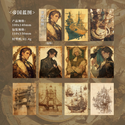 JIANQI 30pcs/pack Retro Girl Materials Paper DIY Srapbook Decor Junk Journal Collage Stationery Planner Supplies Craft Paper