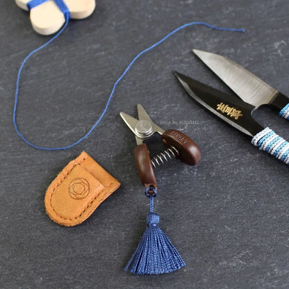 Cute Small Scissors Leather Product Thread Cutting Tool DIY Handwork Making Leather Goods Fabric Embroidery Portable Scissors