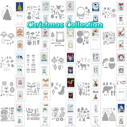 Christmas Collection Part-1 2025 New Metal Cutting Dies For Scrapbook Diary Decoration Embossing Template Diy Greeting Card