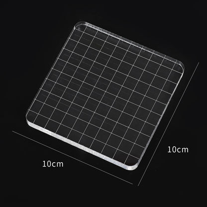 1pc Crystal acrylic stamp Transparent seal  creat Friend gift accessories  High quality plexiglass school Supplies  DIY