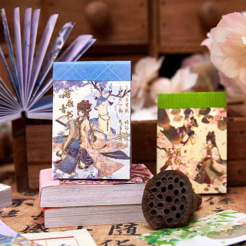 JIANQI 50 pcs Stickers Stickers book Cartoon animation Decorative Scrapbooking material Adhesive Diy Sticker for Diary Album