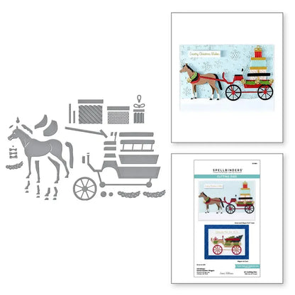 Christmas 2026 New Automobile Barn Star Wreath Dies For Diy Scrapbooking Crafts Maker Photo Album Template Handmade Decoration