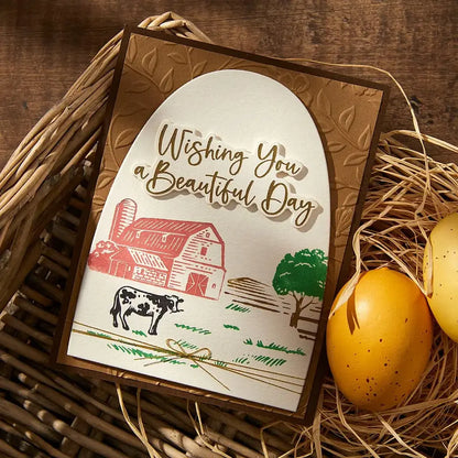 Farm Sweet Farm Registration Betterpress 2025 New Metal Cutting Dies For Diy Scrapbooking Crafts Maker Photo Album Template