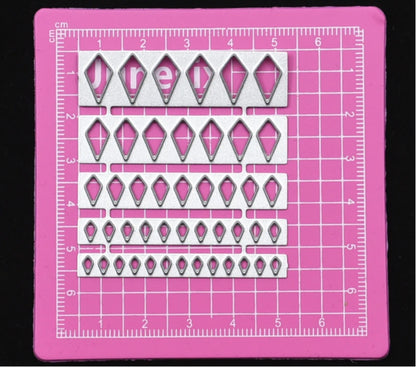 Ultralight Clay Geometry/petal Shape Carbon Steel Cutting Mold DIY Polymer Clay Animation Characters Clothing Decoration Tools