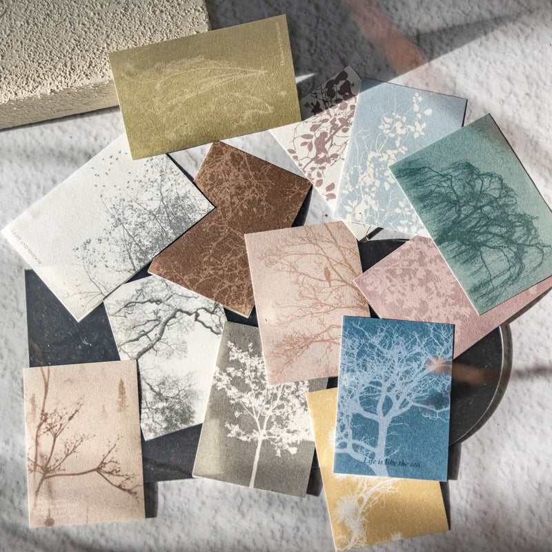 JIANQI 30 pcs Vintage Collage Scrapbooking Journal Material paper Card Making DIY Retro Source Paper Creative Memo Stationery