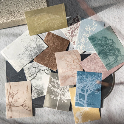 JIANQI 30 pcs Vintage Collage Scrapbooking Journal Material paper Card Making DIY Retro Source Paper Creative Memo Stationery