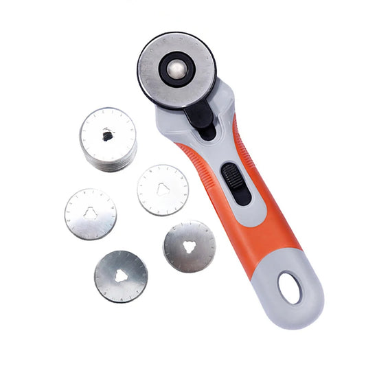 45mm Patchwork Roller Wheel Knife Cloth Cutting Knife Leather Paper Fabric Craft Fabrics Rotary Cutter Sewing Accessories