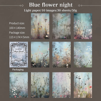JIANQI 30 pcs Garden material paper Decorative Scrapbooking Diary Album Creativity hand made junk journal supplies