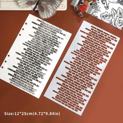 JIANWU Vintage Planetary Chart Symbol Border Flower Landscape Material Collage stamp Shading Board Creative Journal Stationery