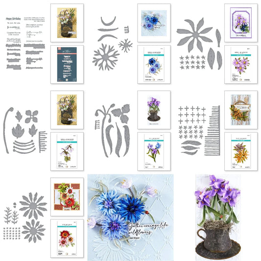 Painted Daisy And Ladybugs 2025 New Metal Cutting Dies For Diy Scrapbooking Crafts Maker Photo Album Template Handmade