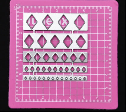 Ultralight Clay Geometry/petal Shape Carbon Steel Cutting Mold DIY Polymer Clay Animation Characters Clothing Decoration Tools
