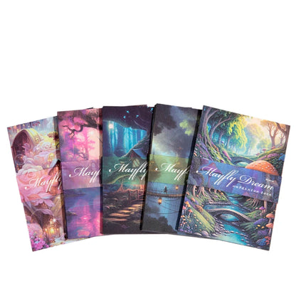 JIANQI 30pcs Vintage Dream Forest Scene Craft Material paper DIY Stationery Collage Scrapbooking for hand made Background Paper