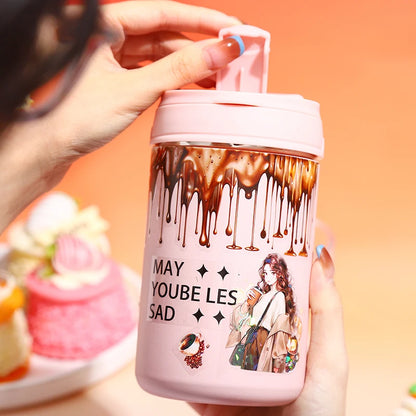 JIANQI 50mm*2m PET Delicious Dripping Tapes DIY Scrapbooking Decor Photo Album Collage Journalling Materials Aesthetics Stickers