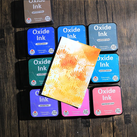 Oxidized Water-based Ink Pad Smearing Art Magazine Manual Ledger Seal DIY Envelope/Birthday Greeting Card Decorative Pigment