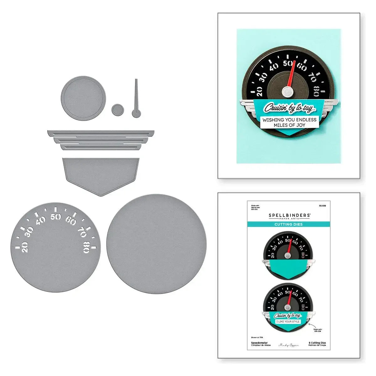 Speedometer Etched Stamps 2025 New Metal Cutting Dies For DIY Scrapbooking Crafts Maker Photo Album Template Handmade Decoration
