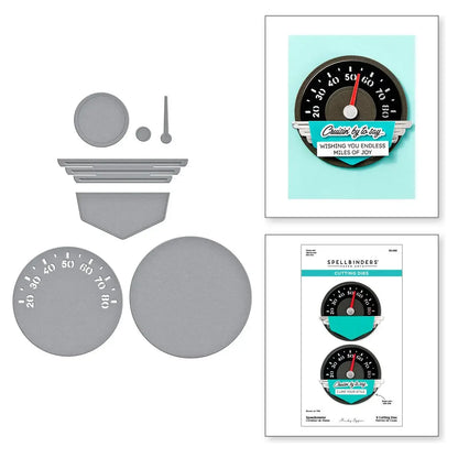 Speedometer Etched Stamps 2025 New Metal Cutting Dies For DIY Scrapbooking Crafts Maker Photo Album Template Handmade Decoration