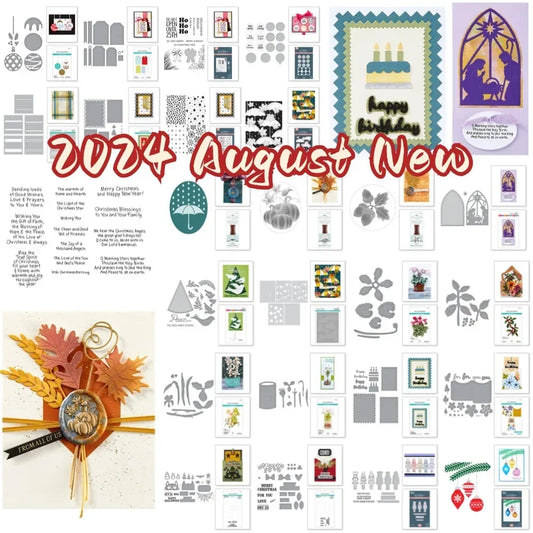 Birthday Rectangles 2025 NEW Cutting Dies Scrapbook Diary Decoration Stencil Embossing Template DIY Greeting Card Handmade