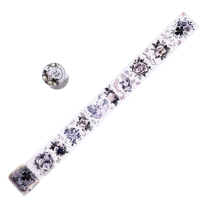 JIANQI 40mm*2m PET Flower Tape for Diary Scrapbooking DIY Deco Junk Journal Creative Stationery School Supplies Masking Tapes