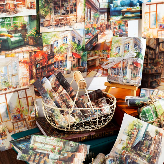 30 pcs Vintage Beautiful Street Scenery material paper Decor Diary Album Scrapbooking material paper junk journal supplies