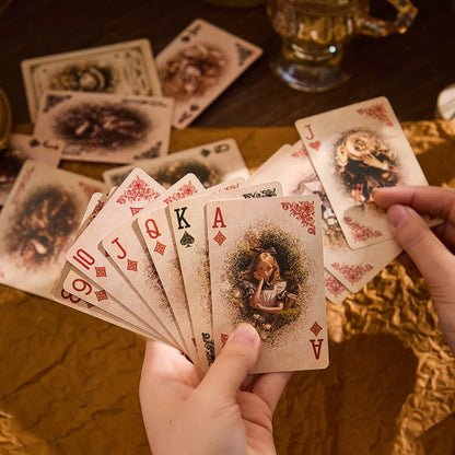 JIANQI 55 pcs Retro poker cards material paper Decorative Scrapbooking Diary Album hand made Collage material Background paper