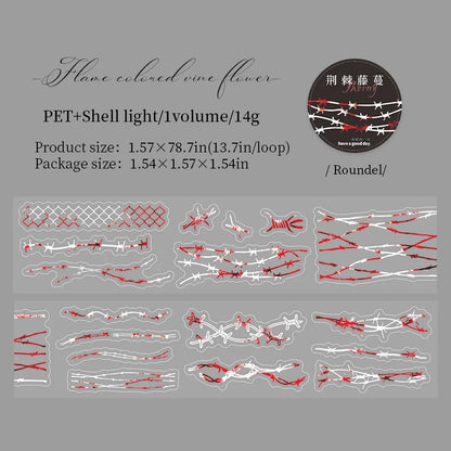 JIANQI 40mm*2m PET Die cutting tape Sticker Decorative collage Adhesive Diy Scrapbooking hand made Masking tapes