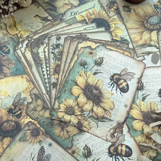 30 sheets/pack of plant and animal decoration materials paper account DIY collage scrapbook background scrapbooking craft paper