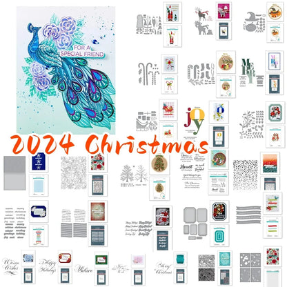 Fine Christmas 2025 NEW Cutting Dies Scrapbook Diary Decoration Stencil Embossing Template DIY Greeting Card Handmade