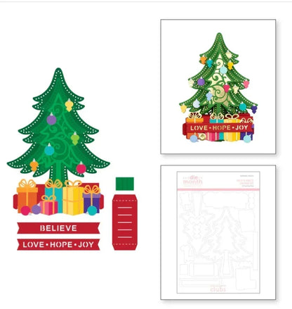 Christmas Tree 2025 NEW Cutting Dies Scrapbook Diary Decoration Stencil Embossing Template DIY Greeting Card Handmade