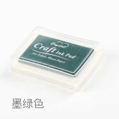 1pc 15 Colors Big Ink Pad Oil Planner Scrapbooking Silicone Stamp DIY Diary Greeting Card Wood Paper Craft Gift