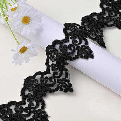 1Yard Lace Trim Wedding Dress Veil Sequins Lace Fabric  Costume Accessories 9.2cm Wide