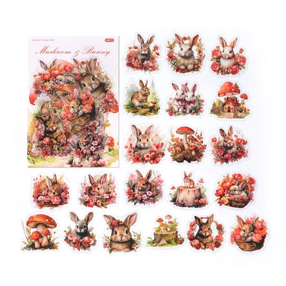 JIANQI 40 pcs Cute Style Cats animals Stickers aesthetic Decorative Diary Album Stationery Stick Labels Junk Journal Supplies