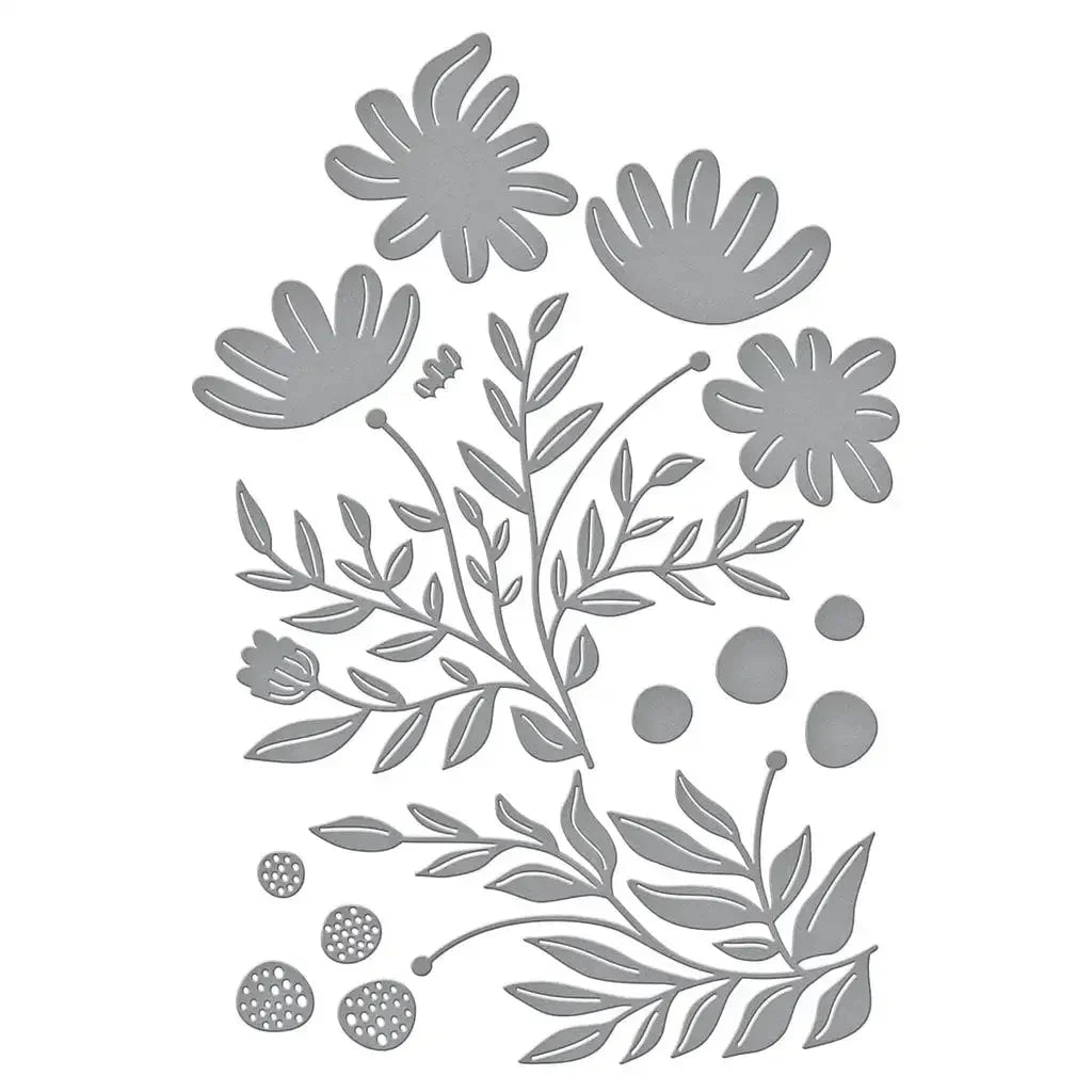 Freshly Picked Angel Trumpet Etching Frame Dies Scrapbook Diary Decoration Stencil Embossing Template DIY Greeting Card Handmade
