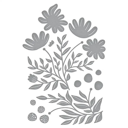 Freshly Picked Angel Trumpet Etching Frame Dies Scrapbook Diary Decoration Stencil Embossing Template DIY Greeting Card Handmade