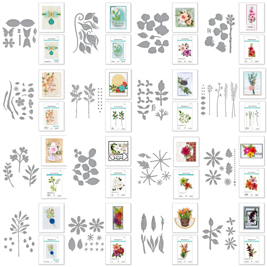 Leaves And Flowers 2025 New Metal Cutting Dies For Diy Scrapbooking Crafts Maker Photo Album Template Handmade Decoration