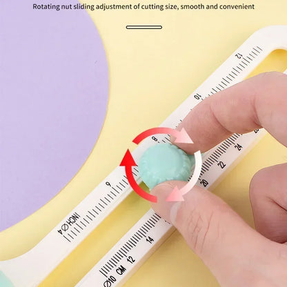Plastic 2-20cm Circle Paper Cutter Multifunctional Craft Cutting Tools Paper Scrapbooking Cards Cutters For Home Study Offices