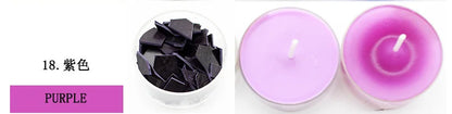 34-color candle dye diy scented candle making pigment flake soy wax pigment color block soy candle making kit diy supplies